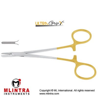 UltraGripX™ TC Ryder Needle Holder Stainless Steel, 18 cm - 7"